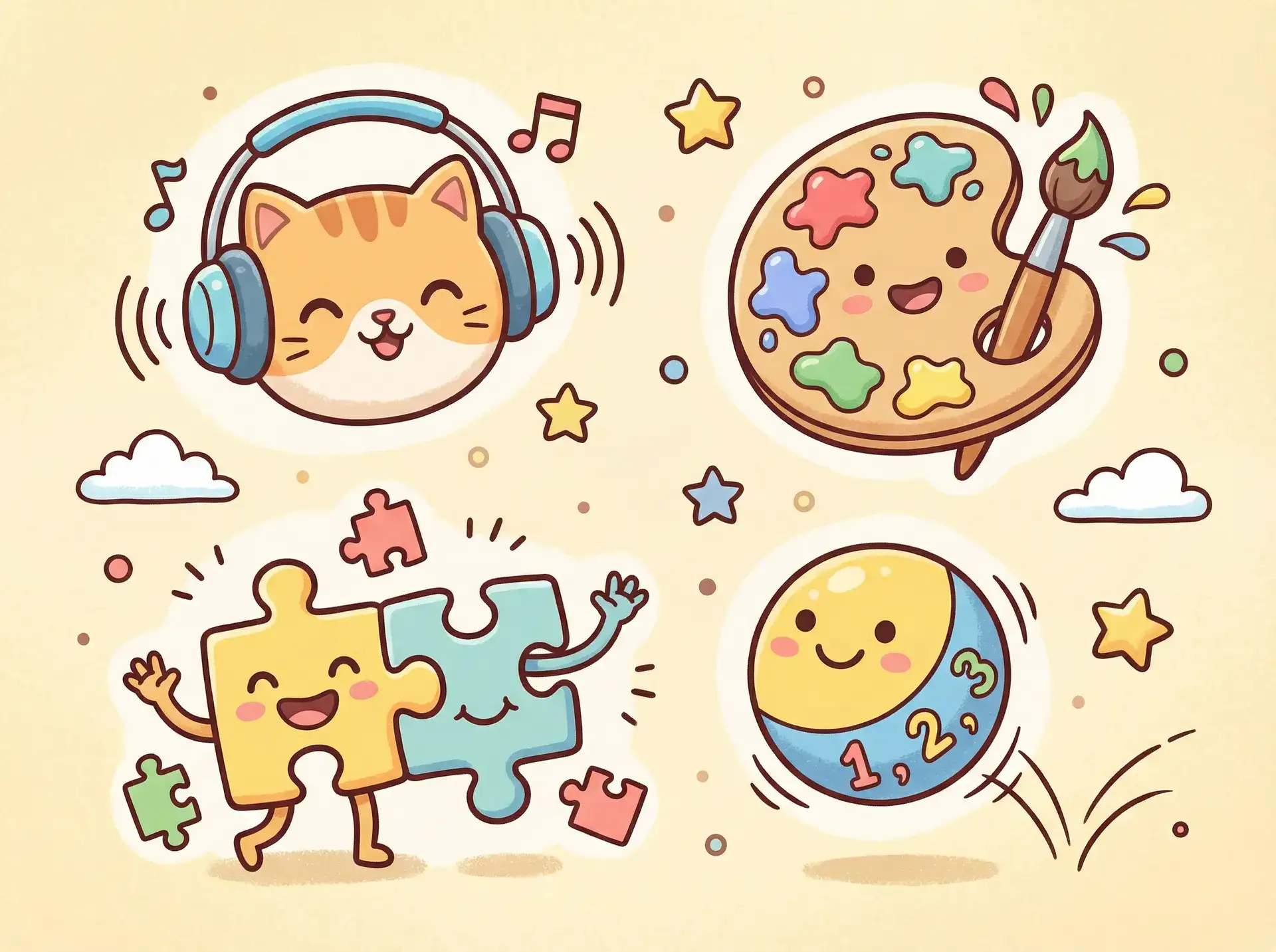 小朋友的手工作品 - 饥饿婊 子 益智创作