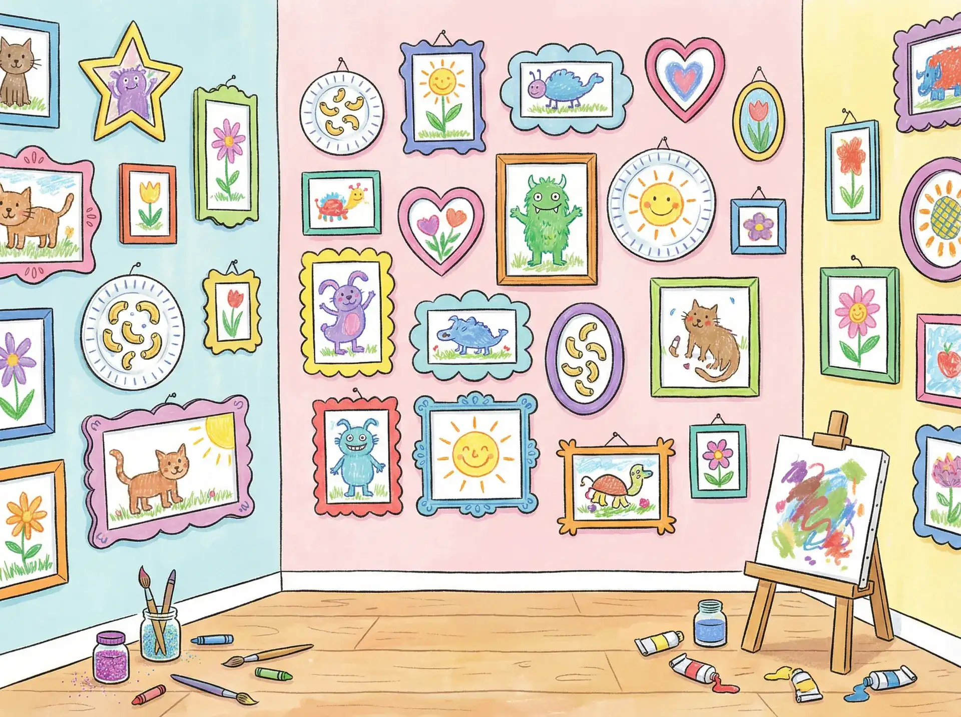 小朋友的彩色画作 - 饥饿婊 子 创意展示
